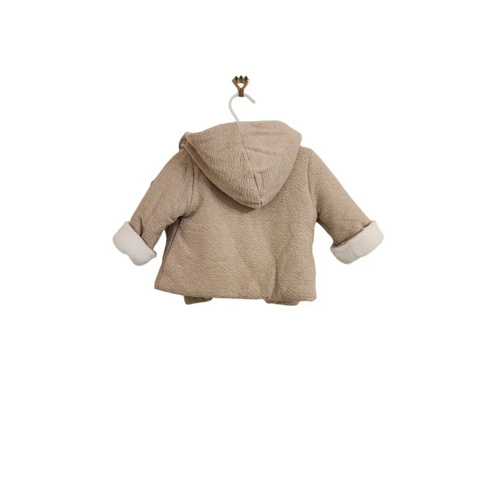 NWT First Impressions Unisex Faux Sherpa Lined Hooded Jacket 3-6 Months